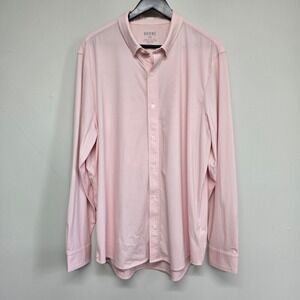 Rhone Commuter Shirt Mens XXL Pink Micro Stripe Performance Stretch Minimalist